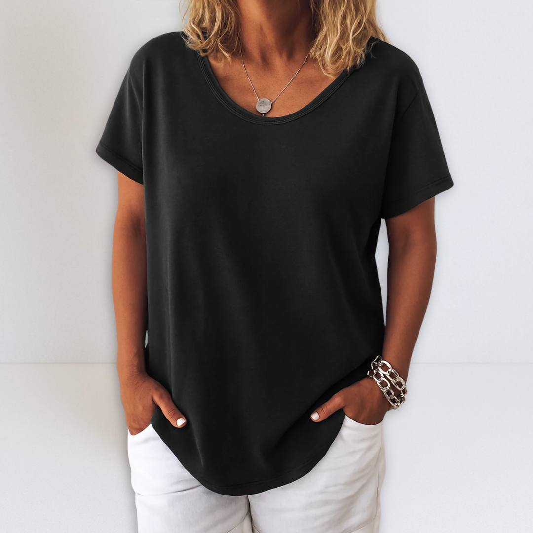 Zoe™ | Oversized V-Neck Blouse