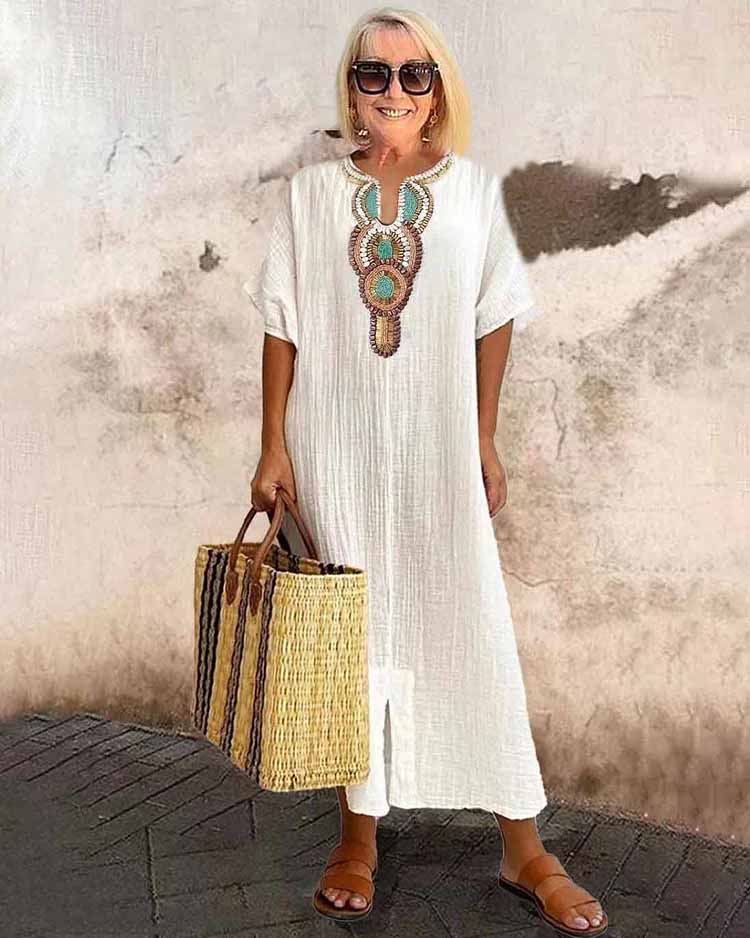 Kelsey™ | Oceana Embroidered Elegance Dress