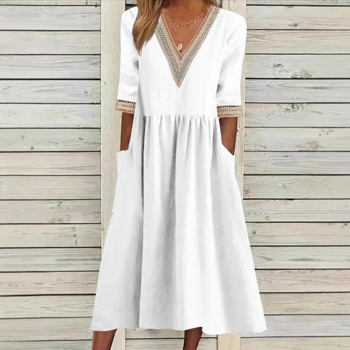 Alyssa™ | Lynda Lace Collar Dress