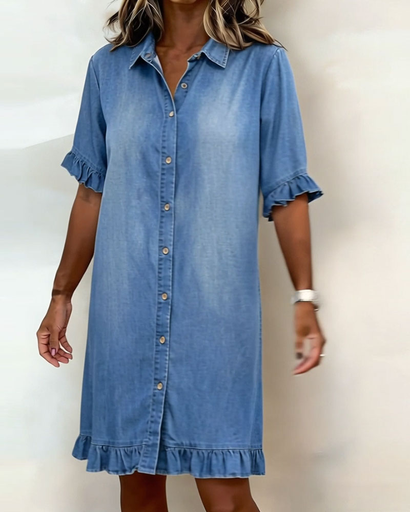Luna™ | Comfortable Denim Dress