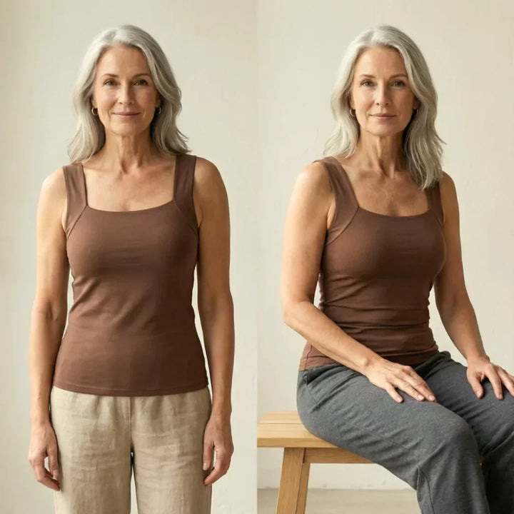 Jade™ | Built-In Comfort Bra Tank Top