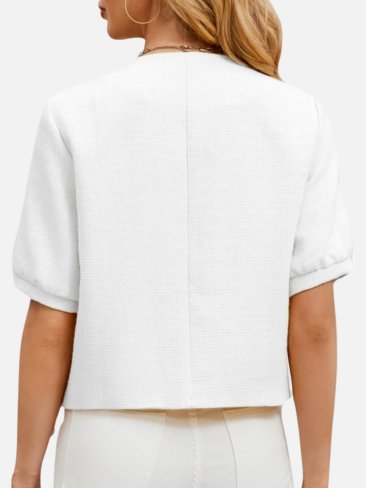 Ashley™ | Vivian Cropped Tweed Blazer