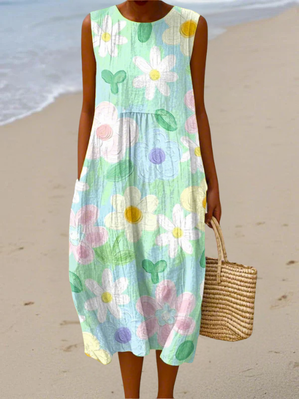 Natalie™ | Erin Pastel Blossom Midi Dress
