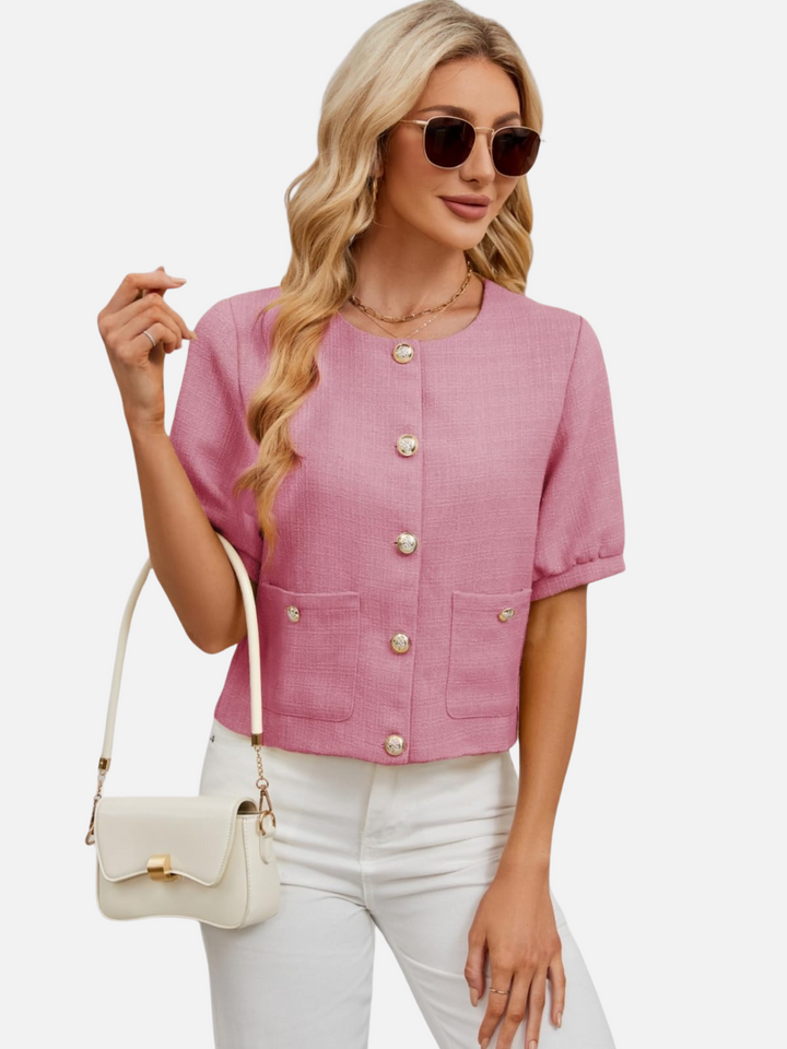 Ashley™ | Vivian Cropped Tweed Blazer