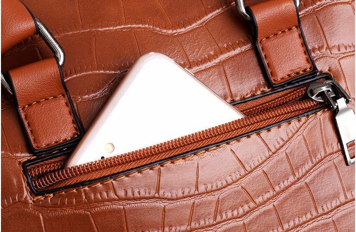 Madison™ | 4-Piece Crocodile Pattern Handbag
