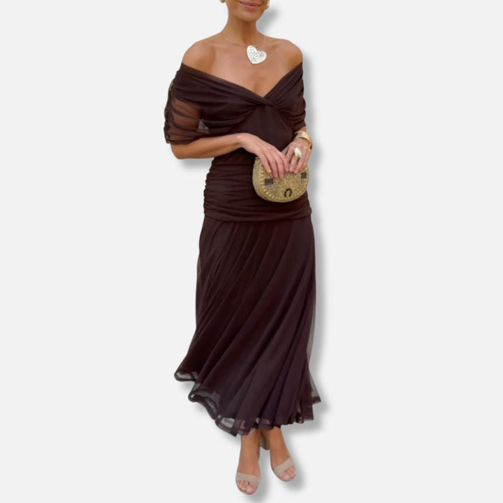 Isabella™ | Elegant V-Neckline Dress