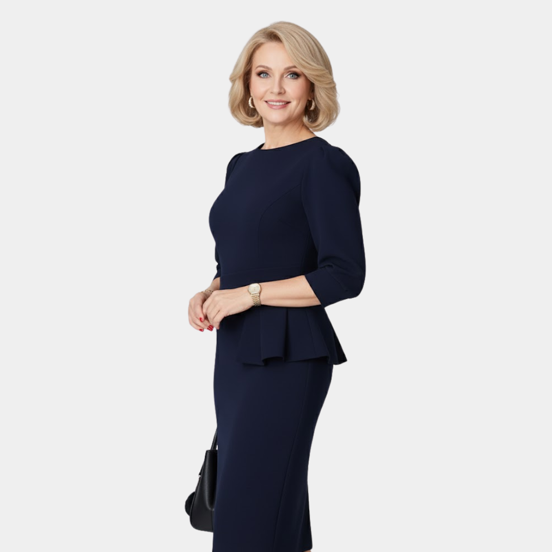 Kylie™ | Claudine Bloom Refined Ruffle Midi Dress