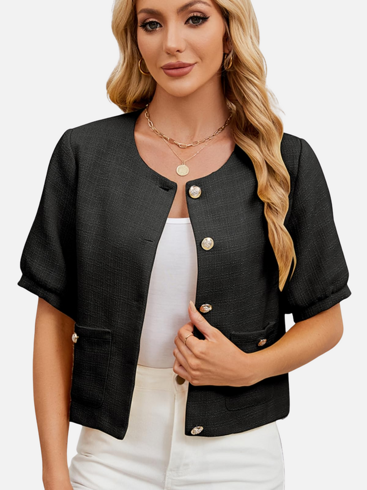 Ashley™ | Vivian Cropped Tweed Blazer