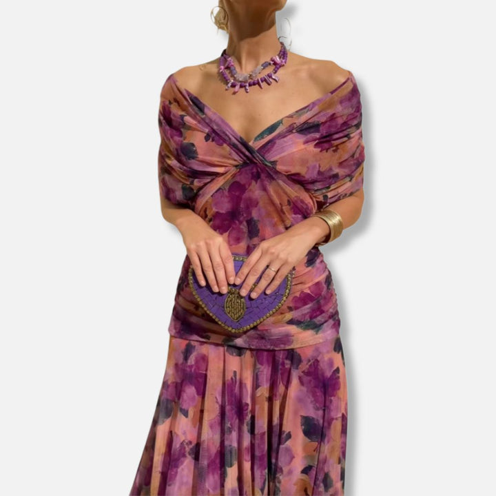 Isabella™ | Elegant V-Neckline Dress