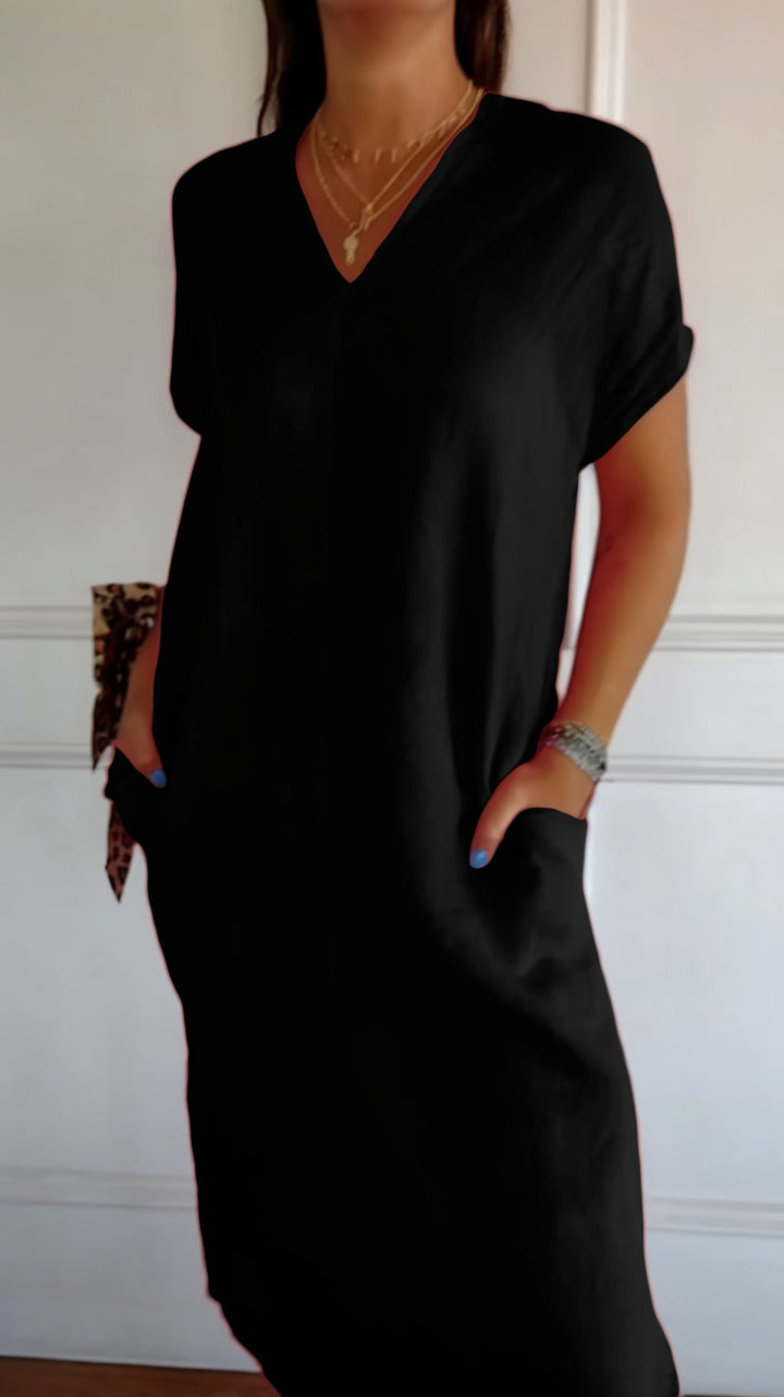 Evelyn™ | Greece Tummy Flattering Dress