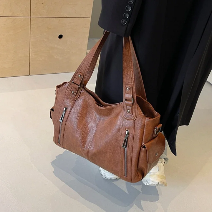 Kaylee™ | Dual Zipper Shoulder Bag