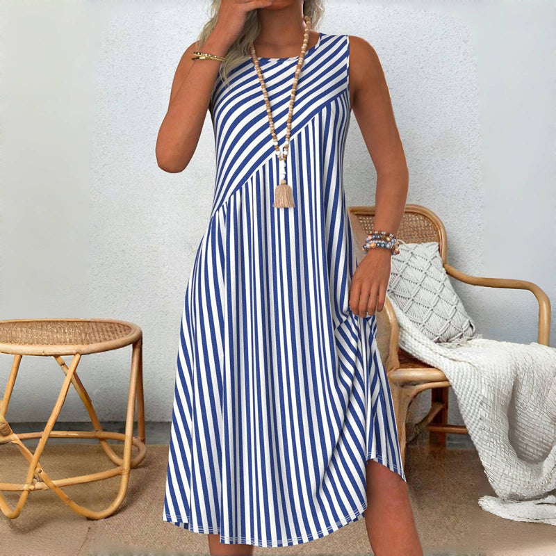Kaelyn™ | Nyla Striped Midi Dress