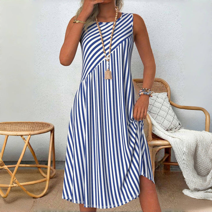 Kaelyn™ | Nyla Striped Midi Dress