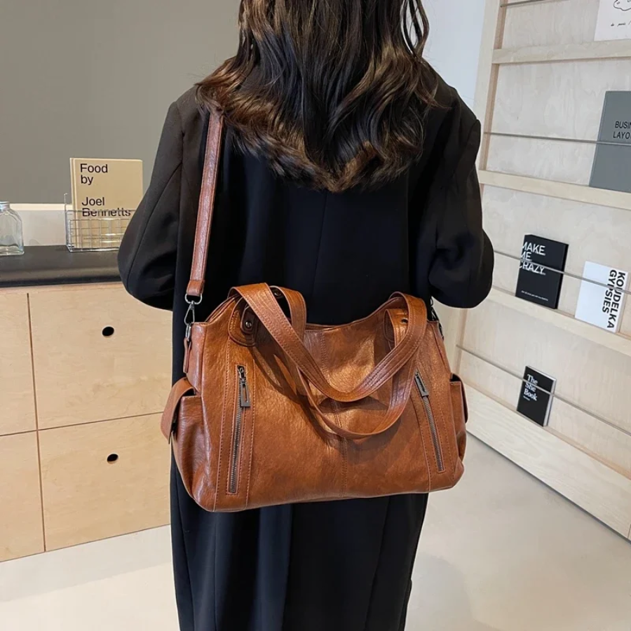 Kaylee™ | Dual Zipper Shoulder Bag