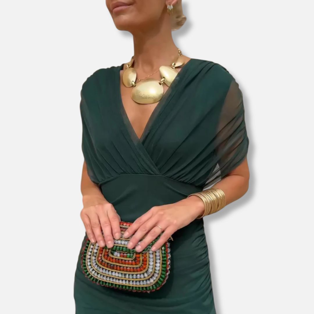 Isabella™ | Elegant V-Neckline Dress