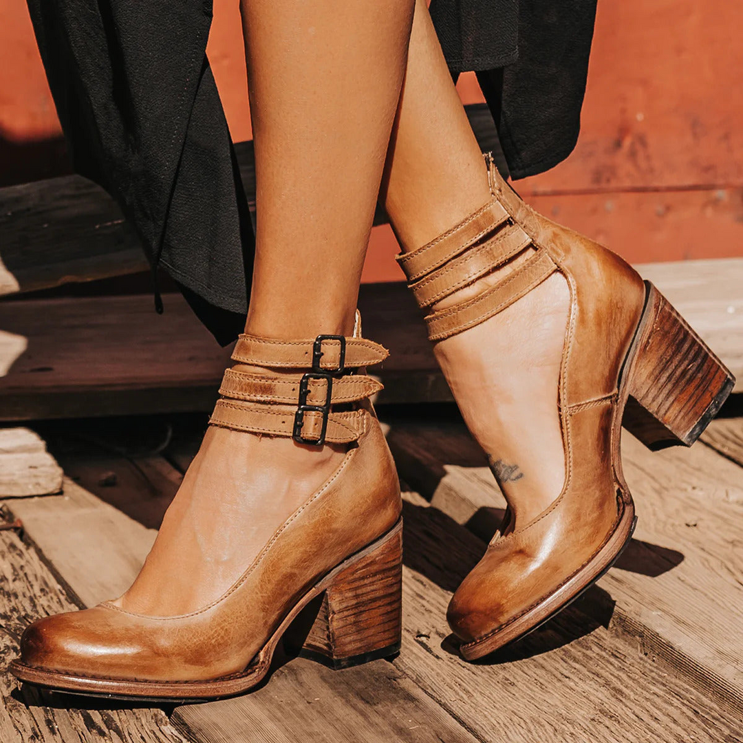 Hannah™ | Vintage Classic Heeled Sandals
