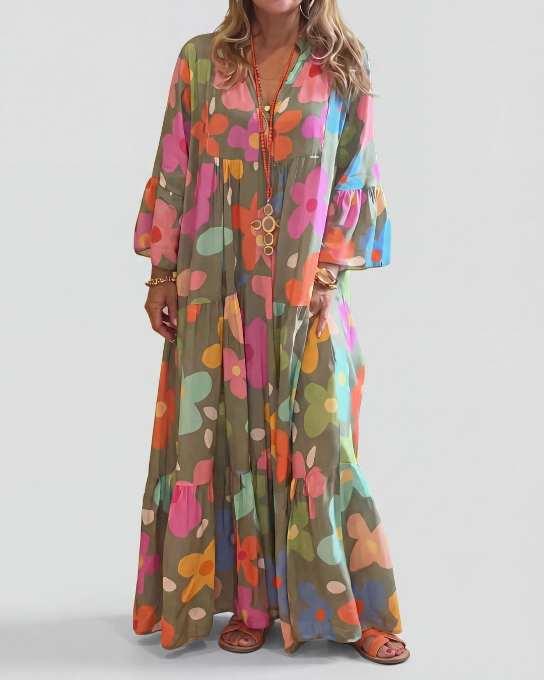 Chloe™ | Floral Relaxed Maxi Dress
