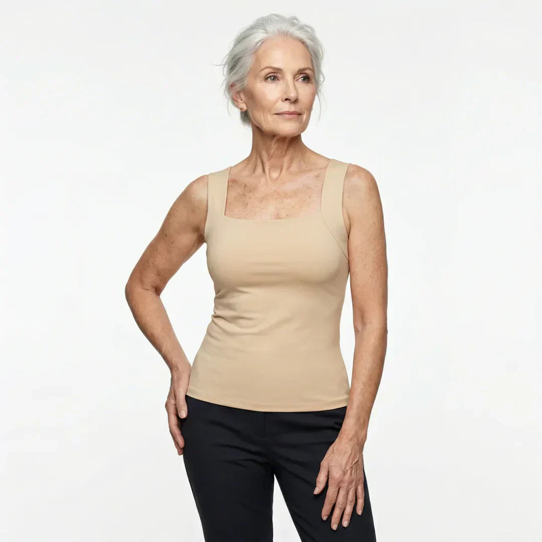 Jade™ | Built-In Comfort Bra Tank Top
