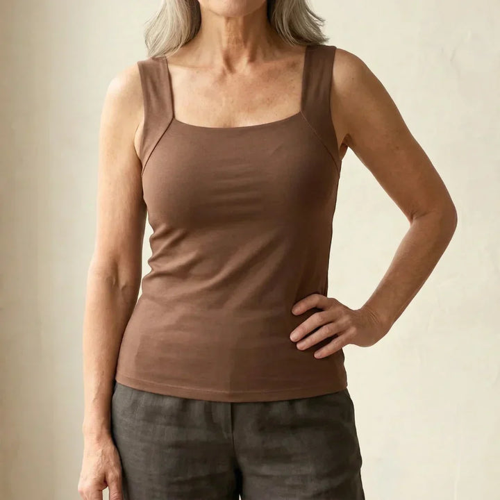 Jade™ | Built-In Comfort Bra Tank Top