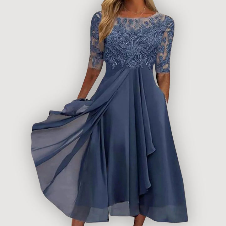Savannah™ | Lace Dress with Flowing Skirt