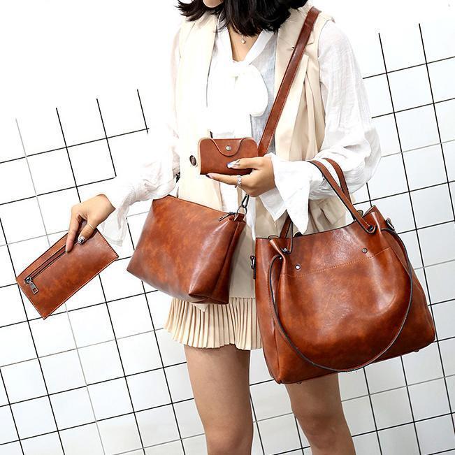 Maude™ | Sutton Stylish Retro 4-Piece Bag Set