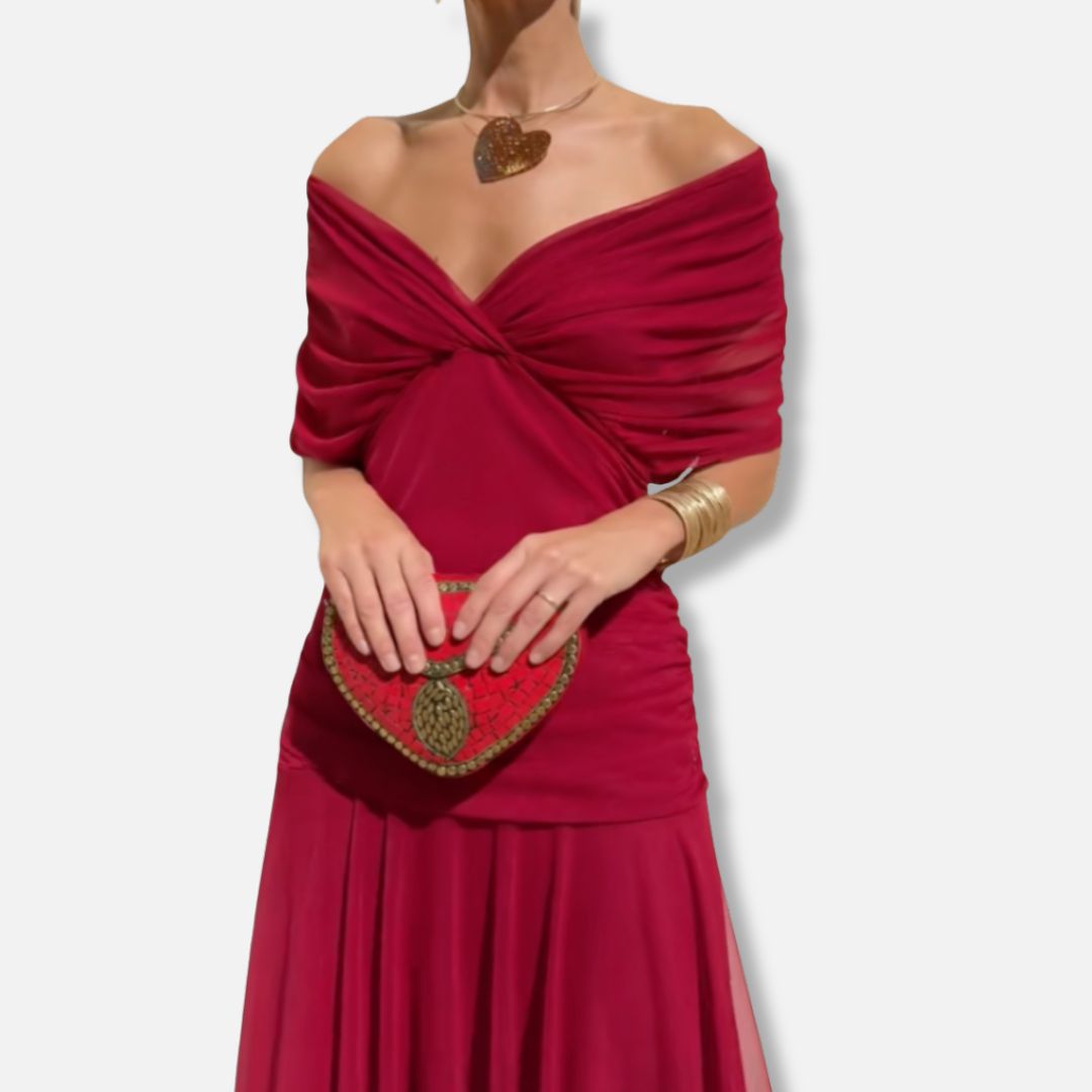 Isabella™ | Elegant V-Neckline Dress