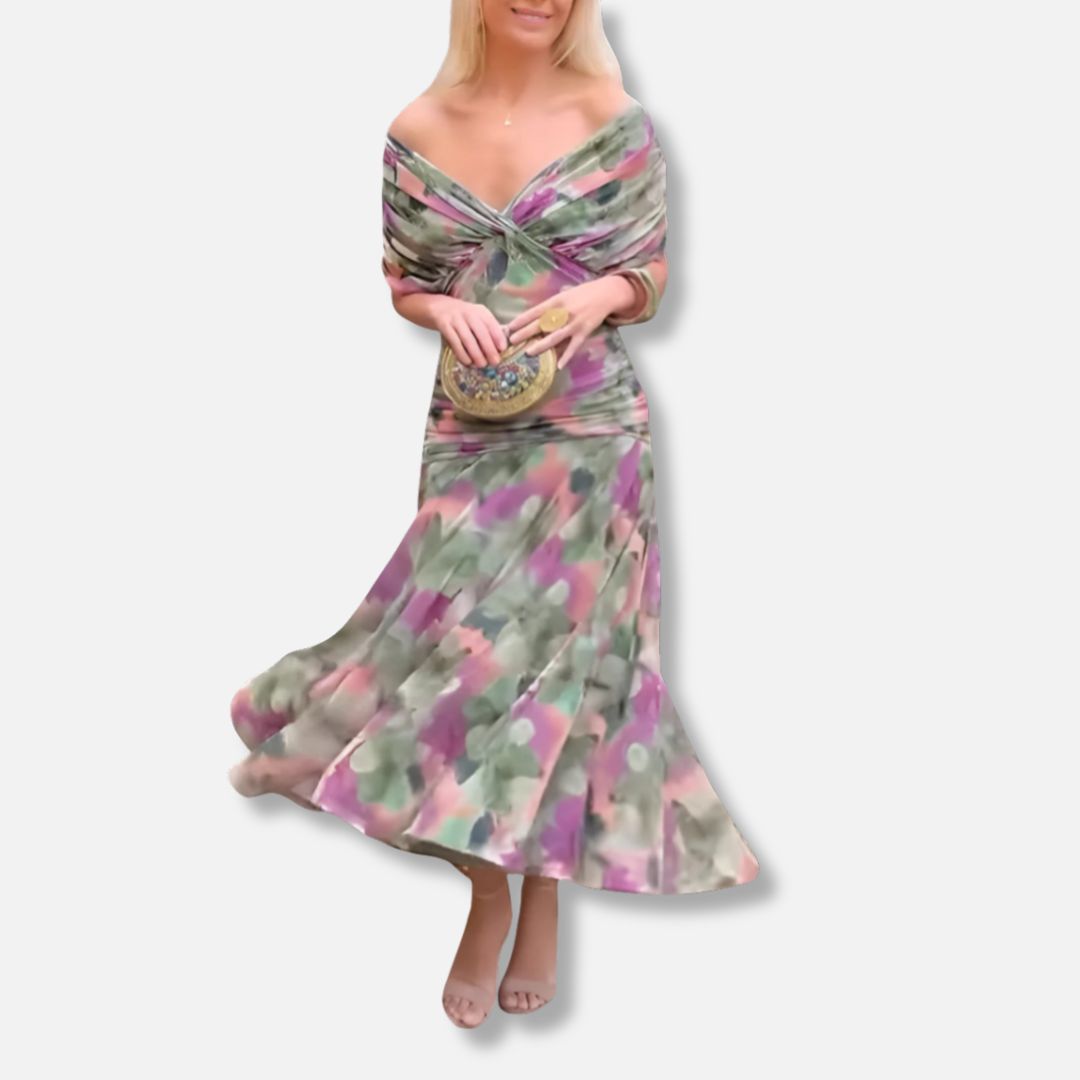 Isabella™ | Elegant V-Neckline Dress