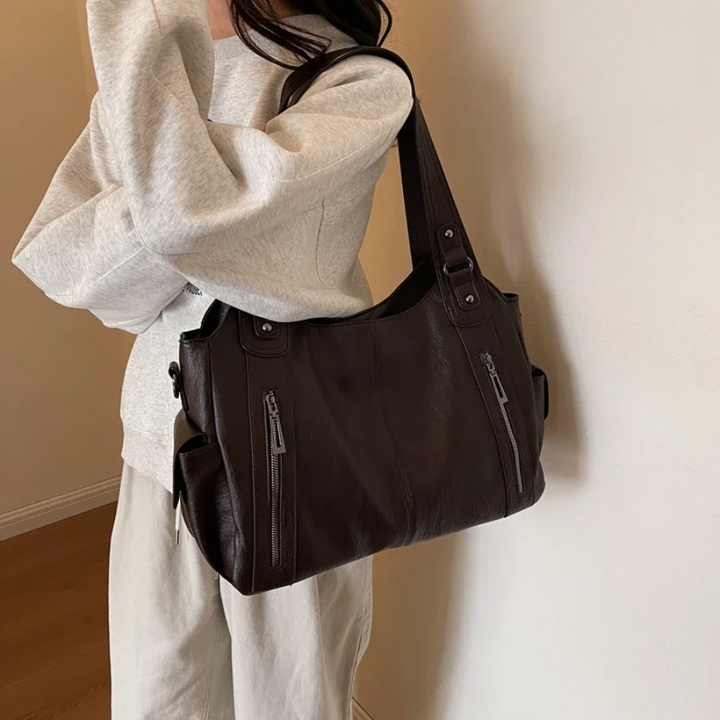 Kaylee™ | Dual Zipper Shoulder Bag