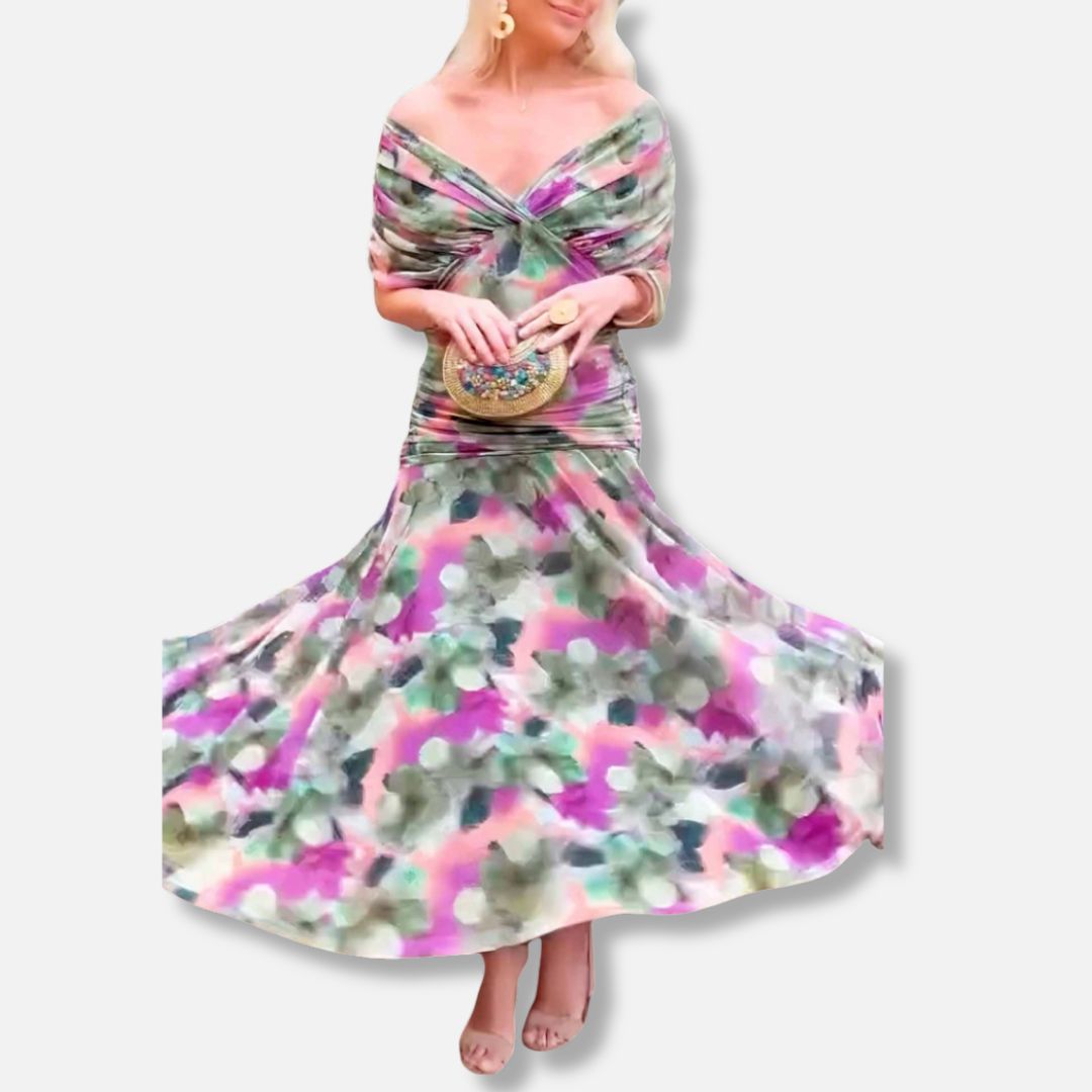 Isabella™ | Elegant V-Neckline Dress