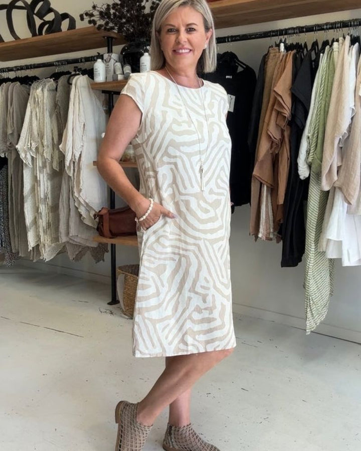 Sadie™ | Round Neck Spring Dress