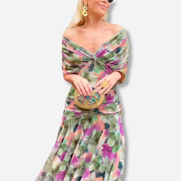 Isabella™ | Elegant V-Neckline Dress