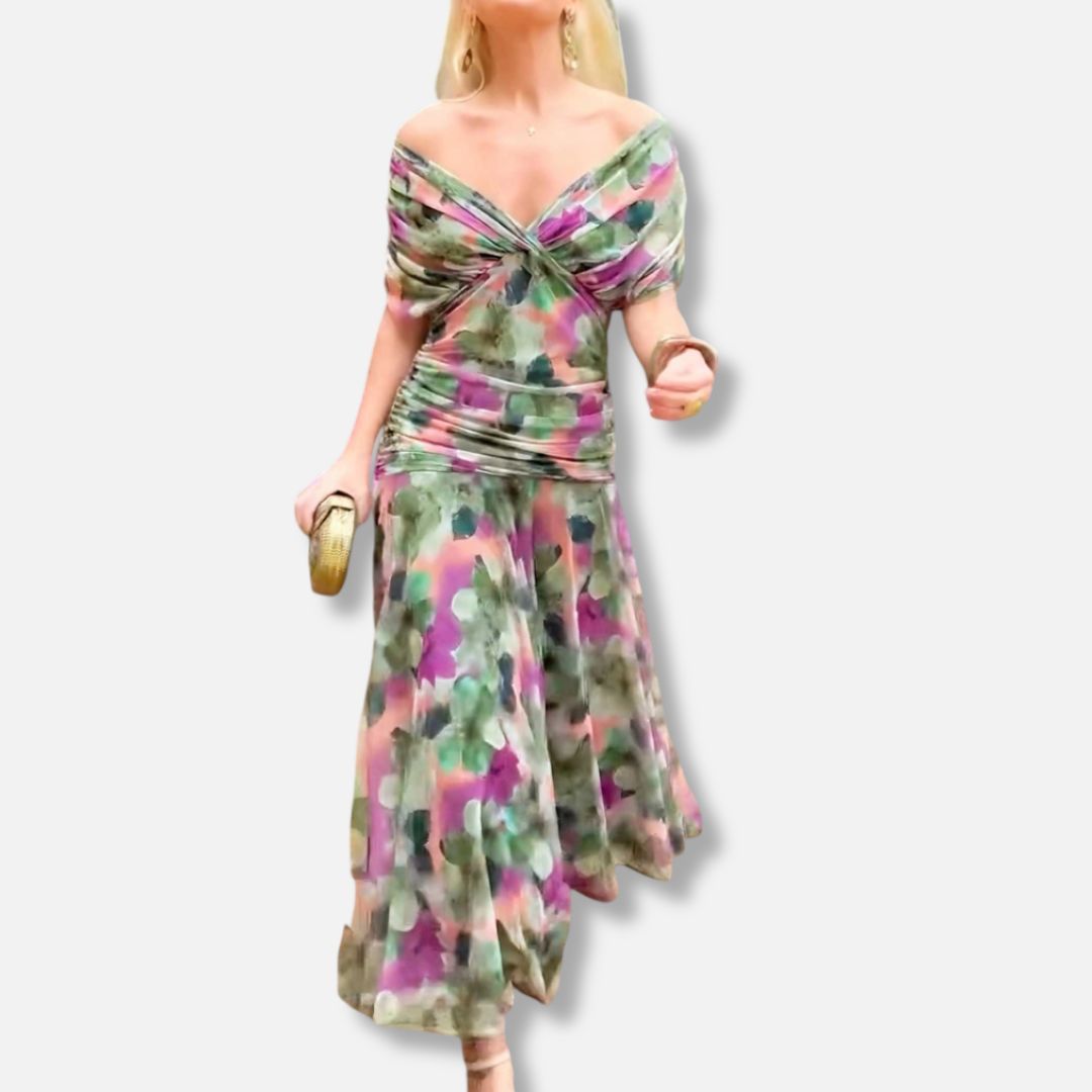 Isabella™ | Elegant V-Neckline Dress