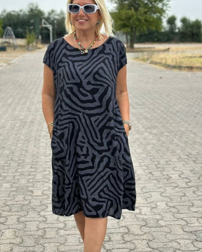 Sadie™ | Round Neck Spring Dress