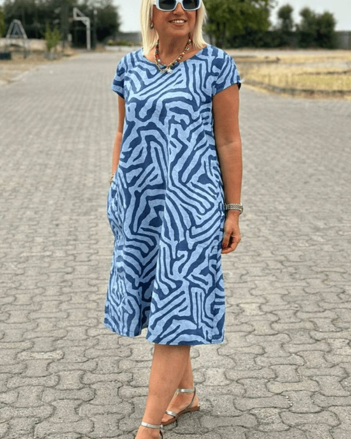 Sadie™ | Round Neck Spring Dress