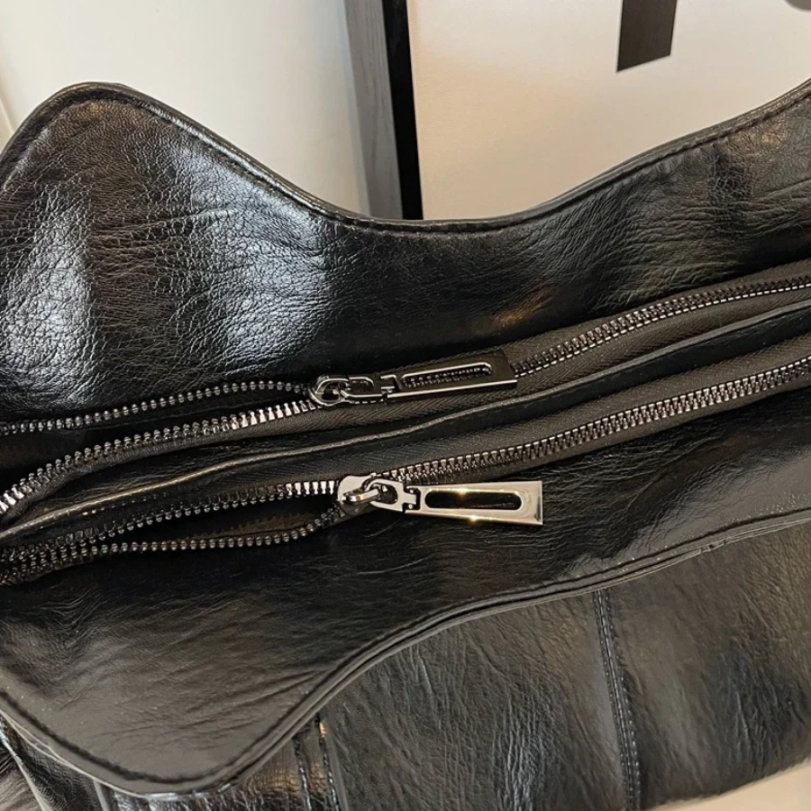 Kaylee™ | Dual Zipper Shoulder Bag