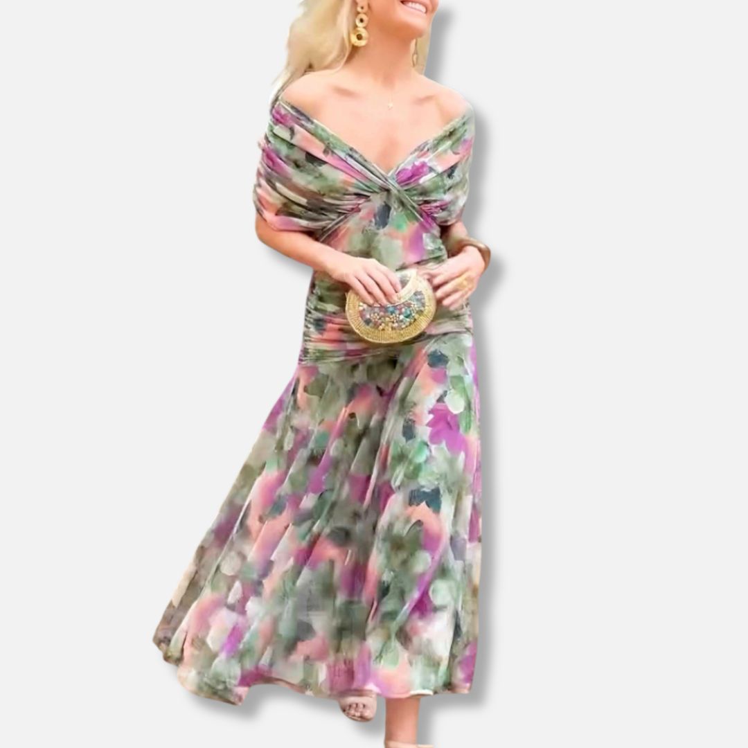 Isabella™ | Elegant V-Neckline Dress