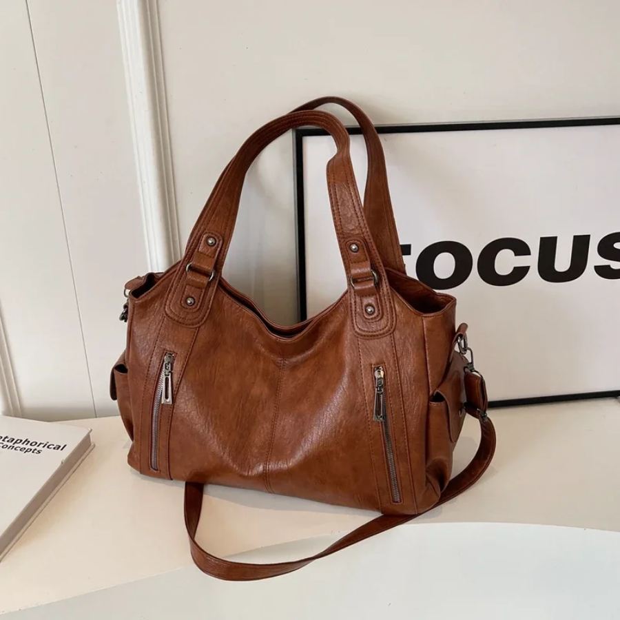 Kaylee™ | Dual Zipper Shoulder Bag