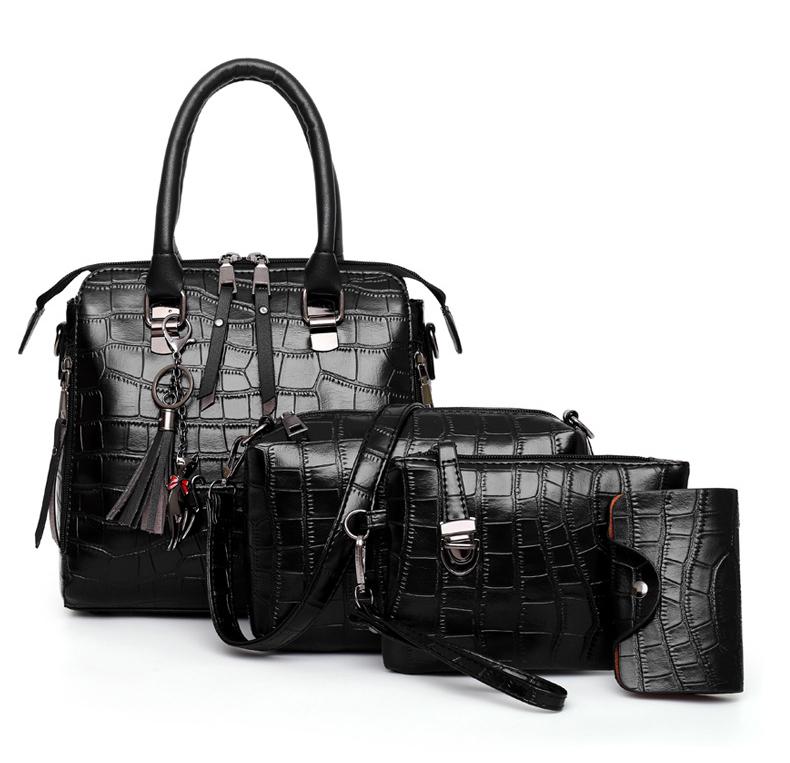Madison™ | 4-Piece Crocodile Pattern Handbag