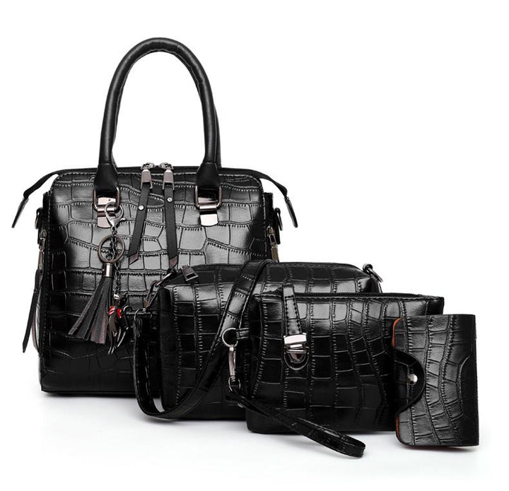 Madison™ | 4-Piece Crocodile Pattern Handbag