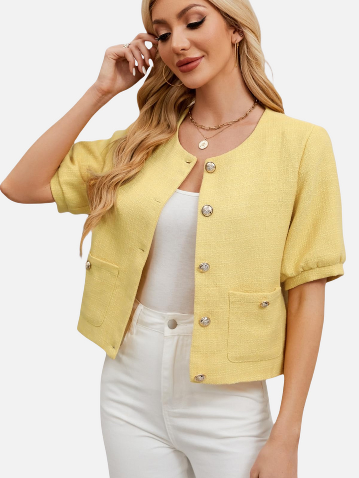 Ashley™ | Vivian Cropped Tweed Blazer