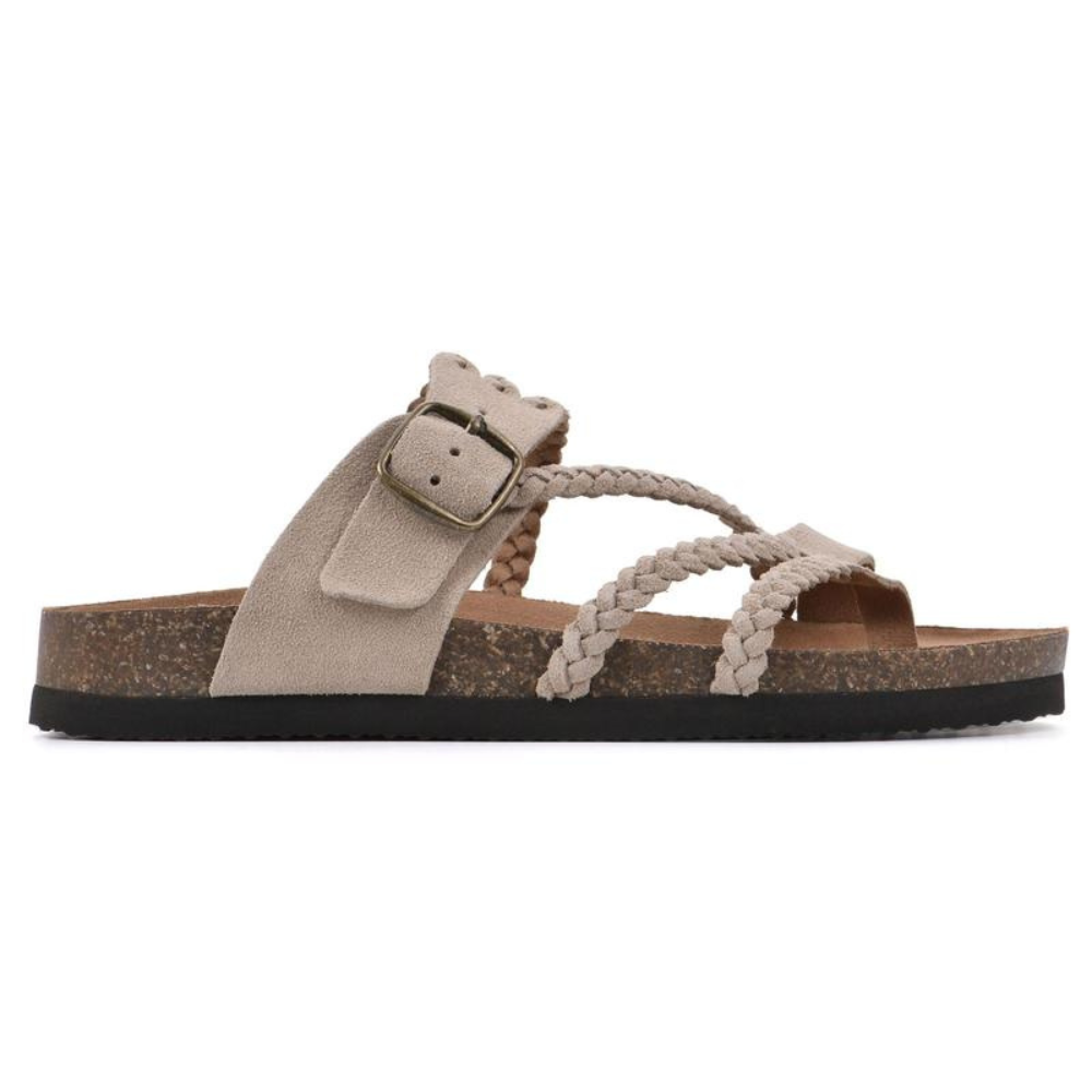 Chloe™ | Braided Cork Sandals
