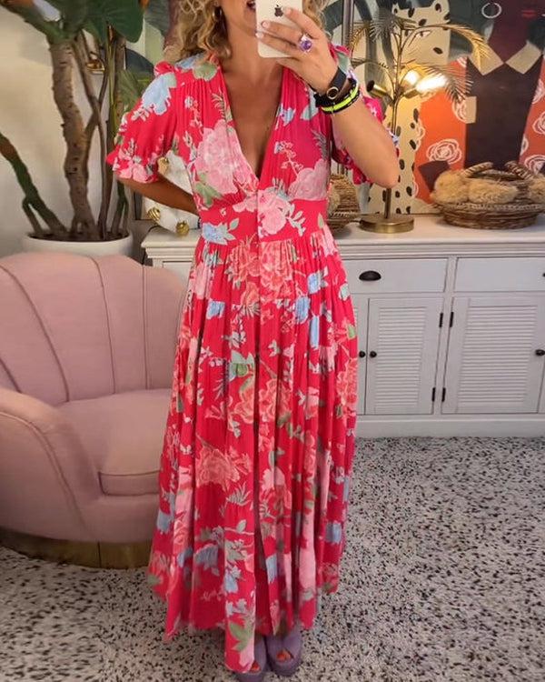 Addison™ | Vibrant Floral Dress