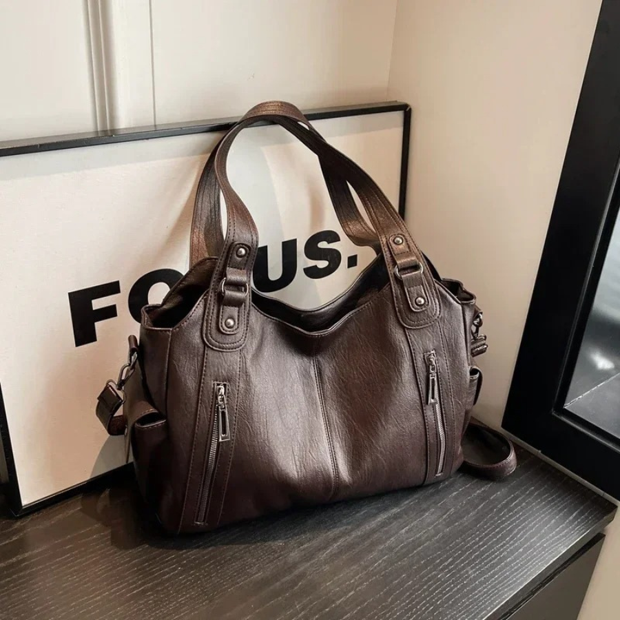 Kaylee™ | Dual Zipper Shoulder Bag