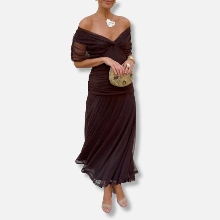 Isabella™ | Elegant V-Neckline Dress