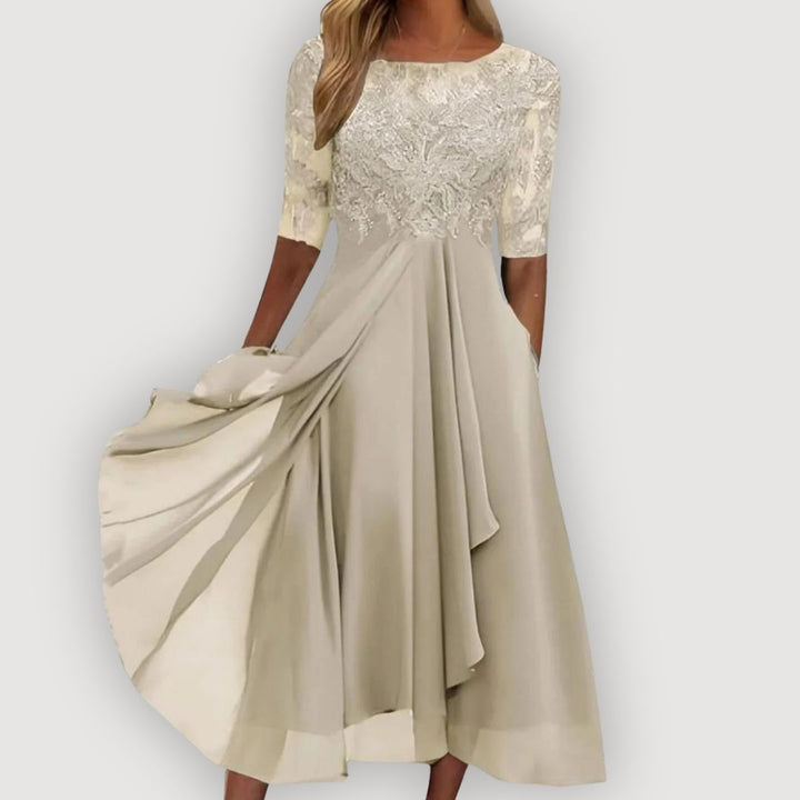 Savannah™ | Lace Dress with Flowing Skirt