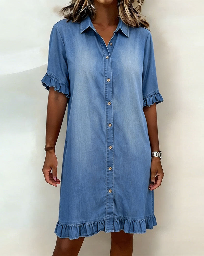 Luna™ | Comfortable Denim Dress