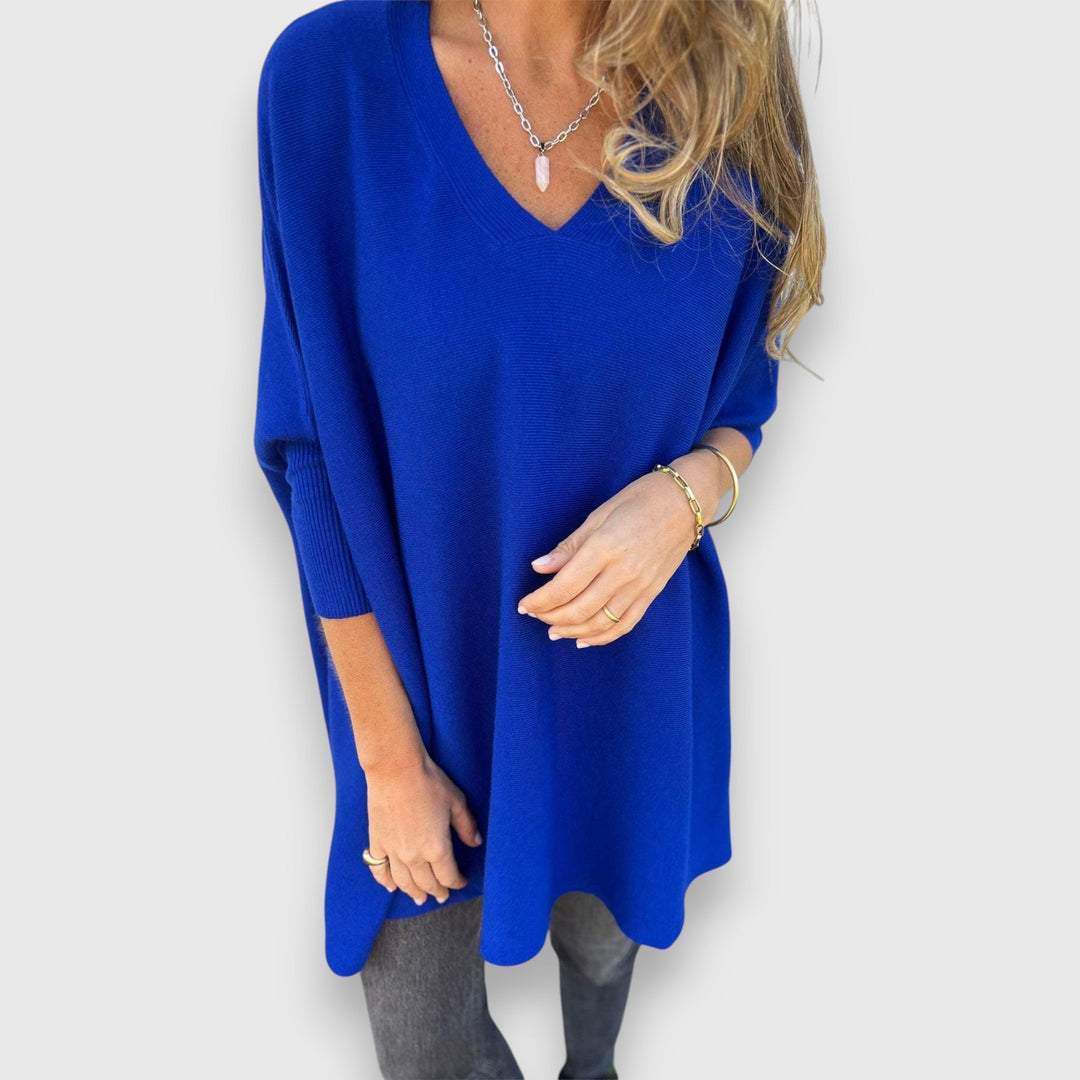 Véronique™ | Cosy Oversized V-Neck Sweater