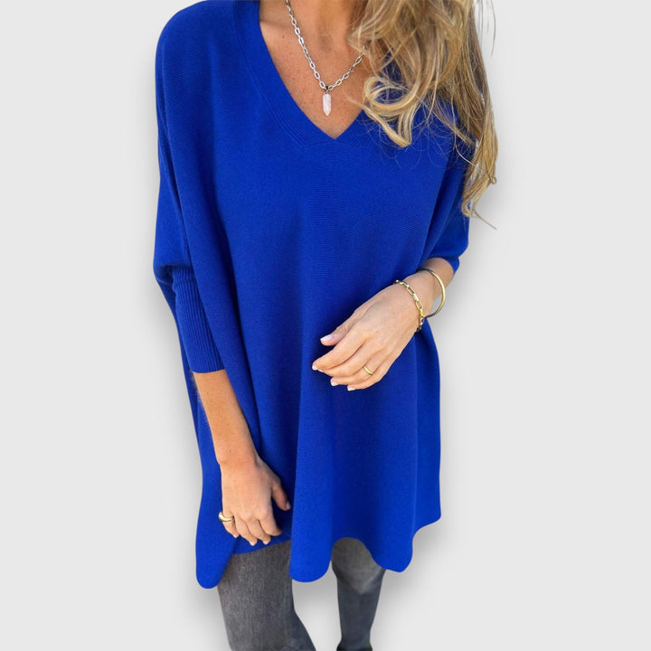 Véronique™ | Cosy Oversized V-Neck Sweater