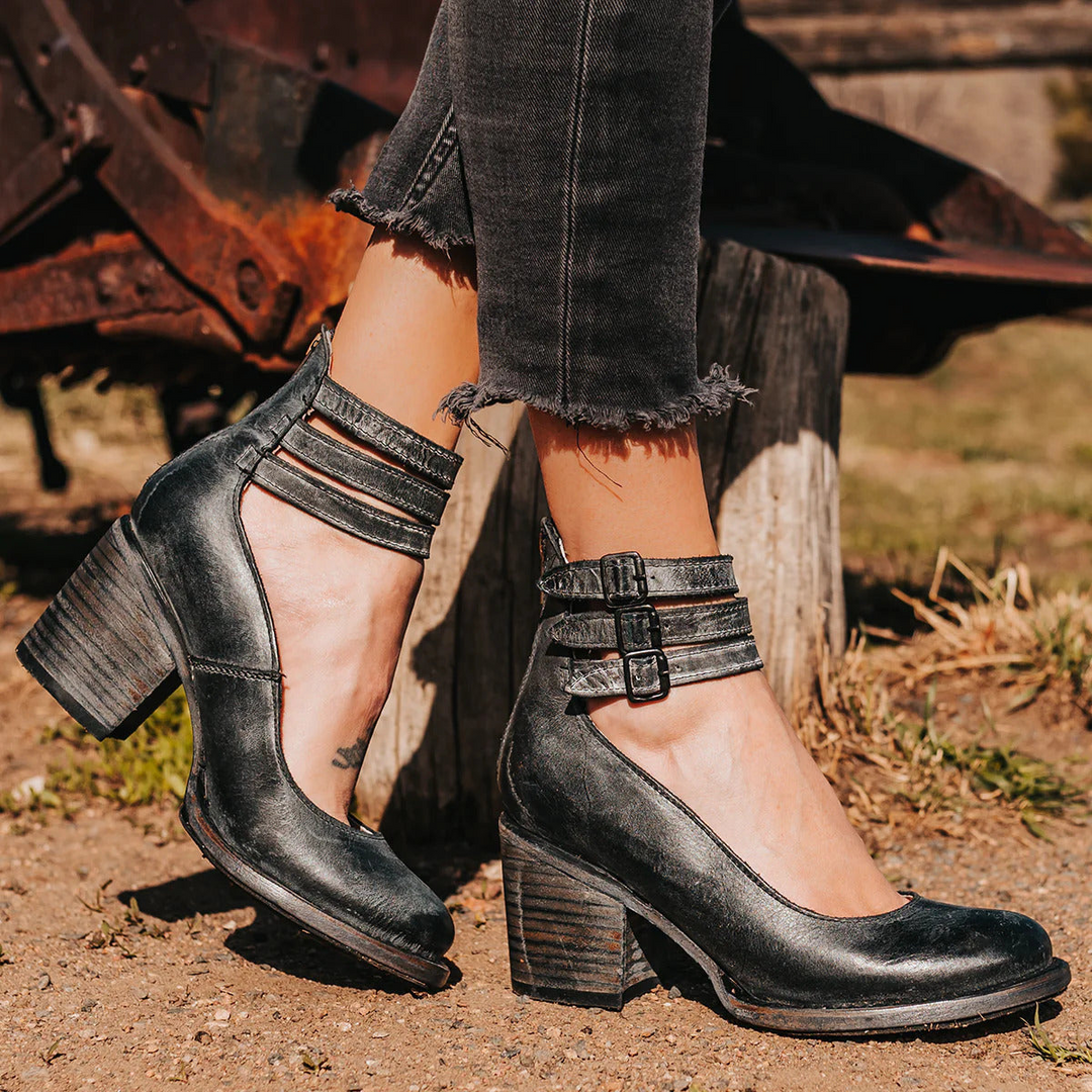 Hannah™ | Vintage Classic Heeled Sandals