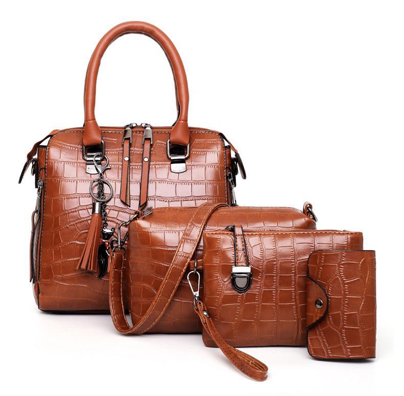 Madison™ | 4-Piece Crocodile Pattern Handbag
